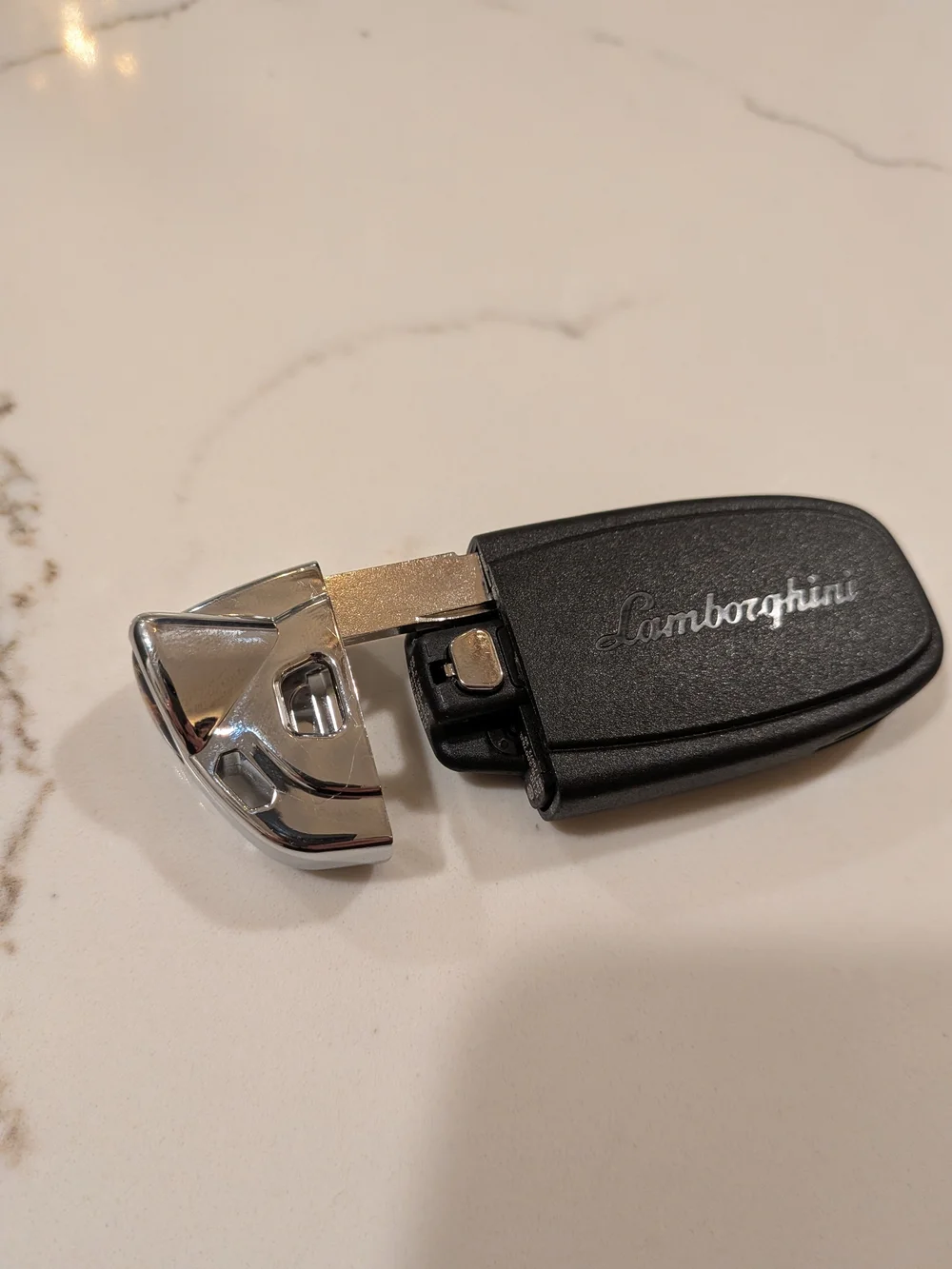 Lamborghini Car Key Fob Black and Silver